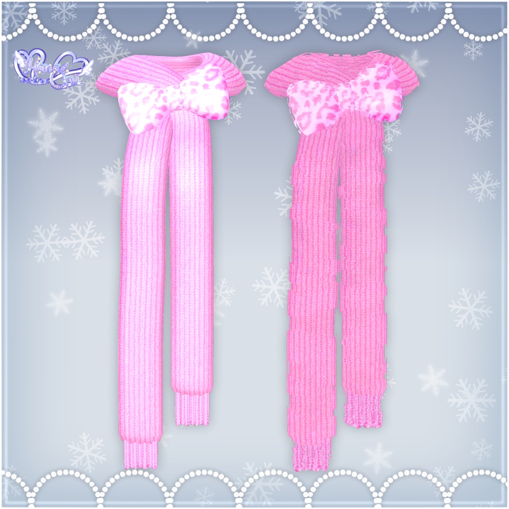 「ロリタ マフラー セット」 Lolita Muffler Set ❄️ 3D Model Unitypackage Christmas 2023