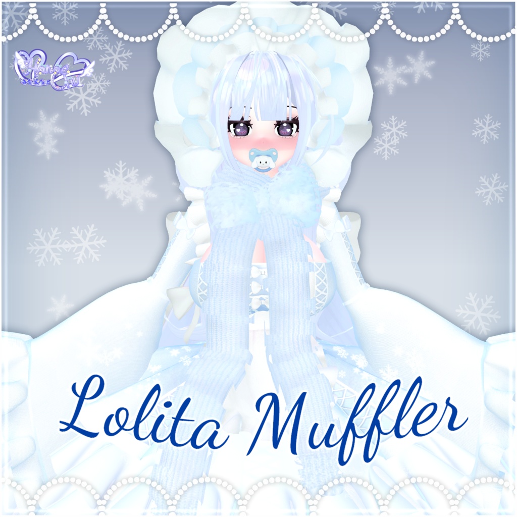 「ロリタ マフラー セット」  Lolita Muffler Set ❄️ 3D Model Unitypackage Christmas 2023