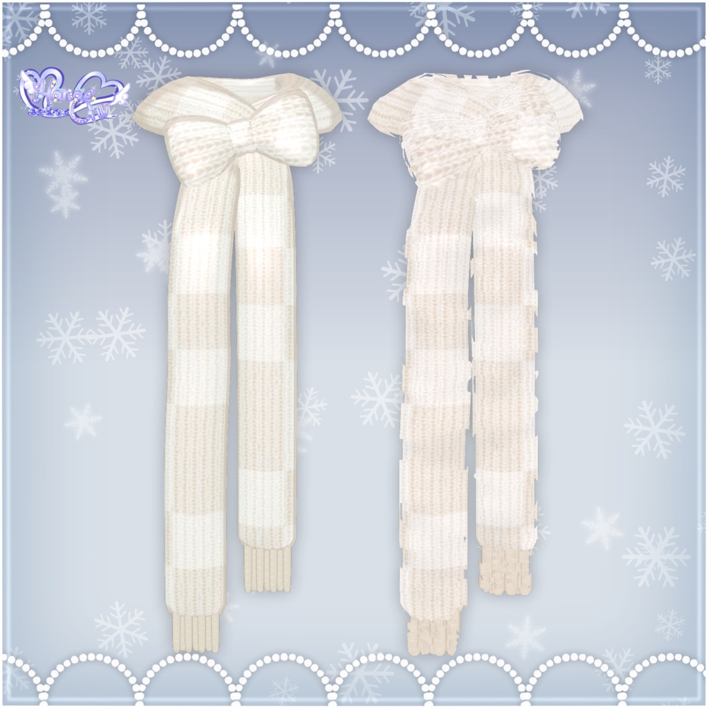 「ロリタ マフラー セット」 Lolita Muffler Set ❄️ 3D Model Unitypackage Christmas 2023