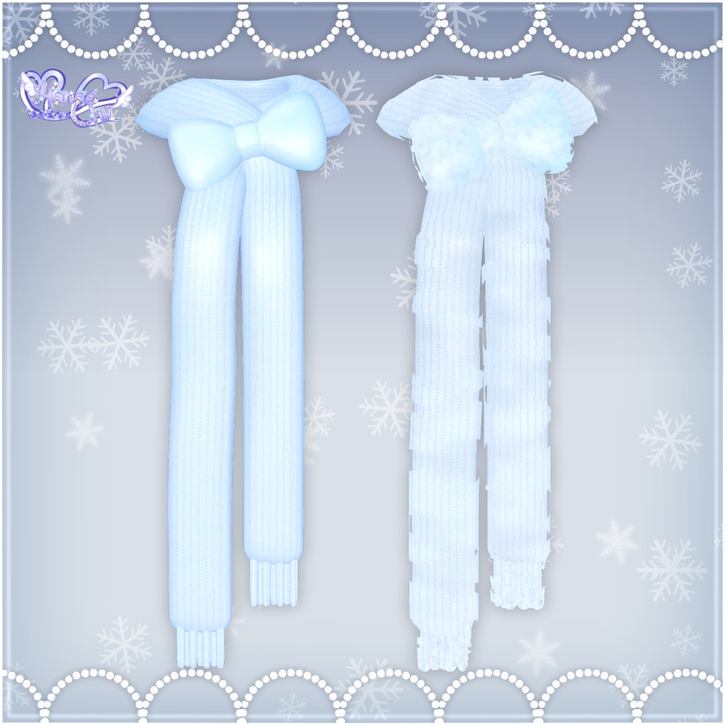 「ロリタ マフラー セット」 Lolita Muffler Set ❄️ 3D Model Unitypackage Christmas 2023