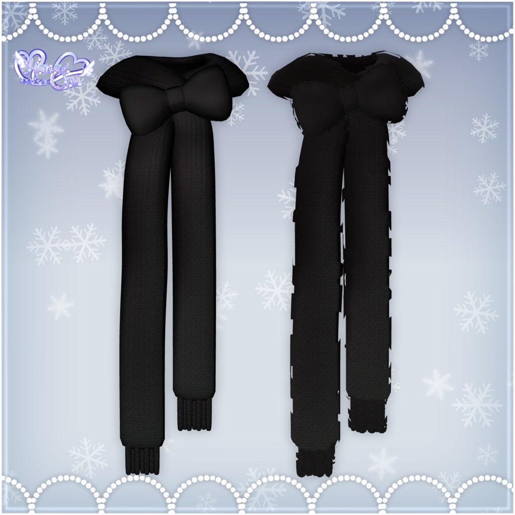 「ロリタ マフラー セット」 Lolita Muffler Set ❄️ 3D Model Unitypackage Christmas 2023