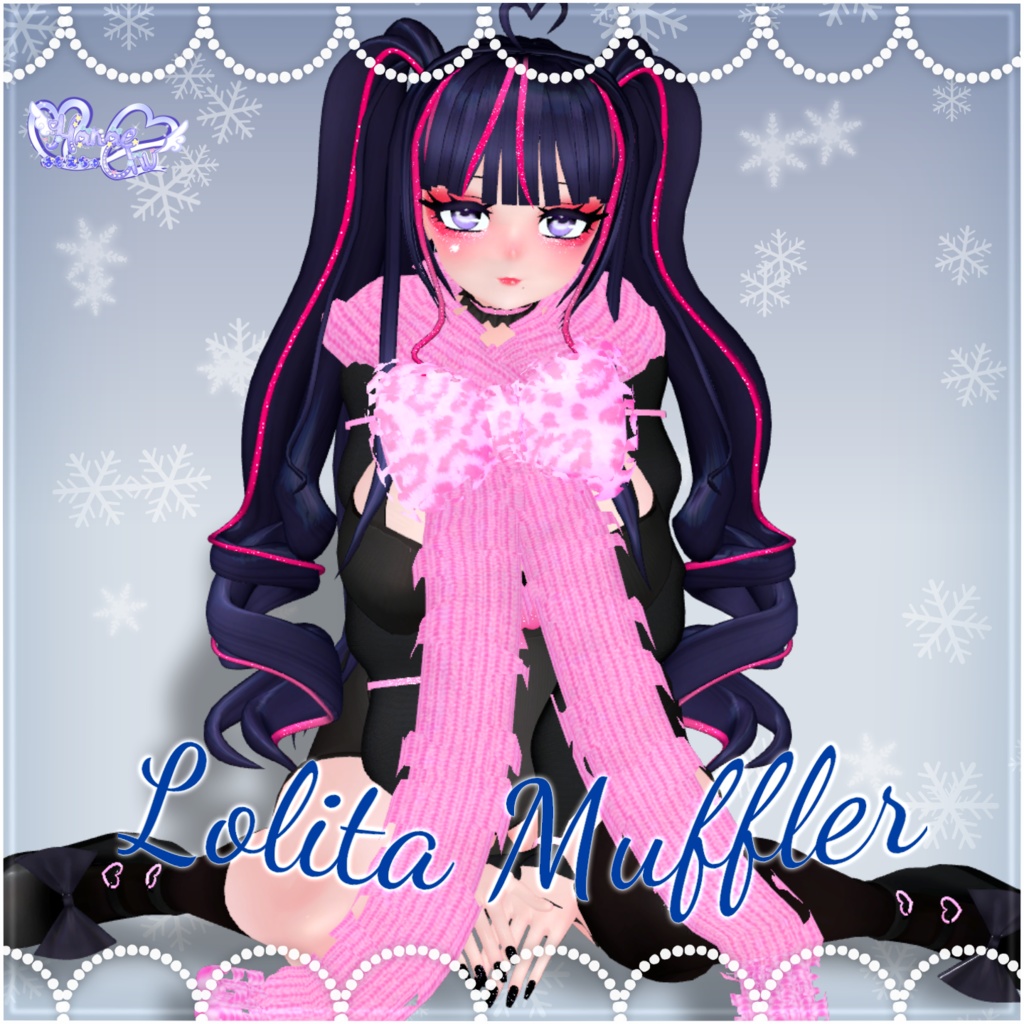 「ロリタ マフラー セット」 Lolita Muffler Set ❄️ 3D Model Unitypackage Christmas 2023