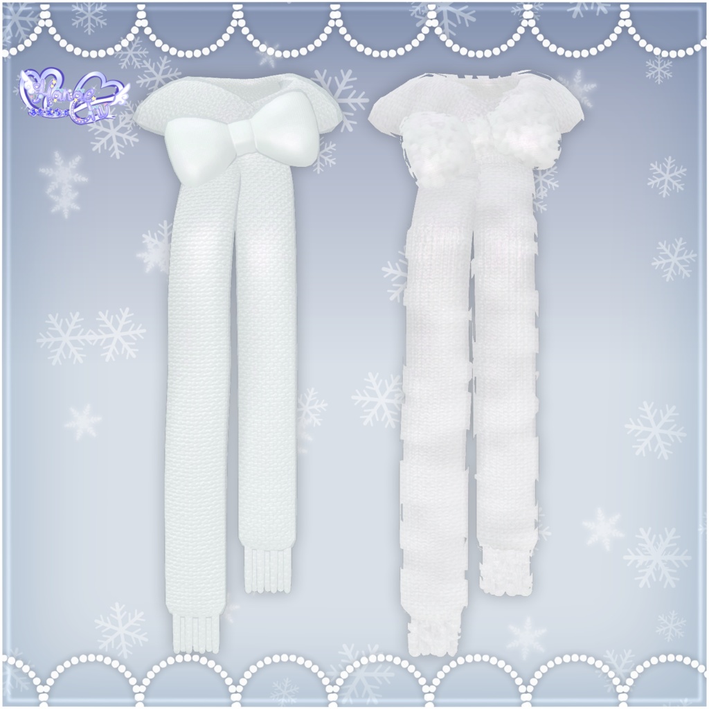 「ロリタ マフラー セット」 Lolita Muffler Set ❄️ 3D Model Unitypackage Christmas 2023