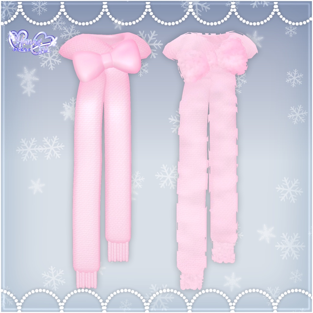 「ロリタ マフラー セット」 Lolita Muffler Set ❄️ 3D Model Unitypackage Christmas 2023