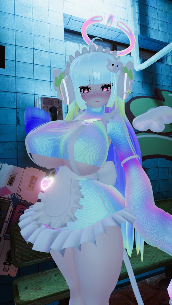 「デジメイド」 DIGITAL MAID Outfit Set 🎀 3D Model Unitypackage VRChat