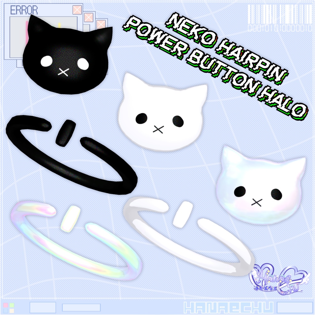 「デジメイド」 DIGITAL MAID Outfit Set 🎀 3D Model Unitypackage VRChat