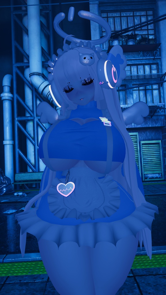 「デジメイド」 DIGITAL MAID Outfit Set 🎀 3D Model Unitypackage VRChat