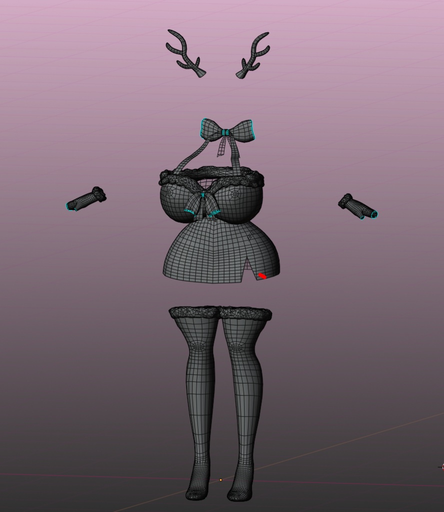 「ダリア」Christmas Tonaka Outfit Set クリスマストナカイ衣装セット