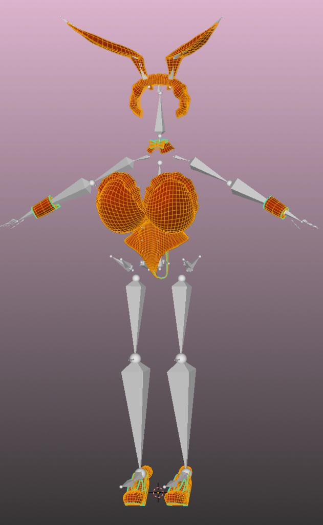 「ダリア」クリスマス バニースーツ Christmas Bunnysuit 3D Model Unitypackage