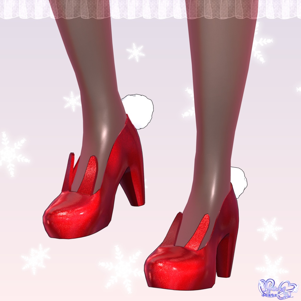 「ダリア」クリスマス バニースーツ Christmas Bunnysuit 3D Model Unitypackage