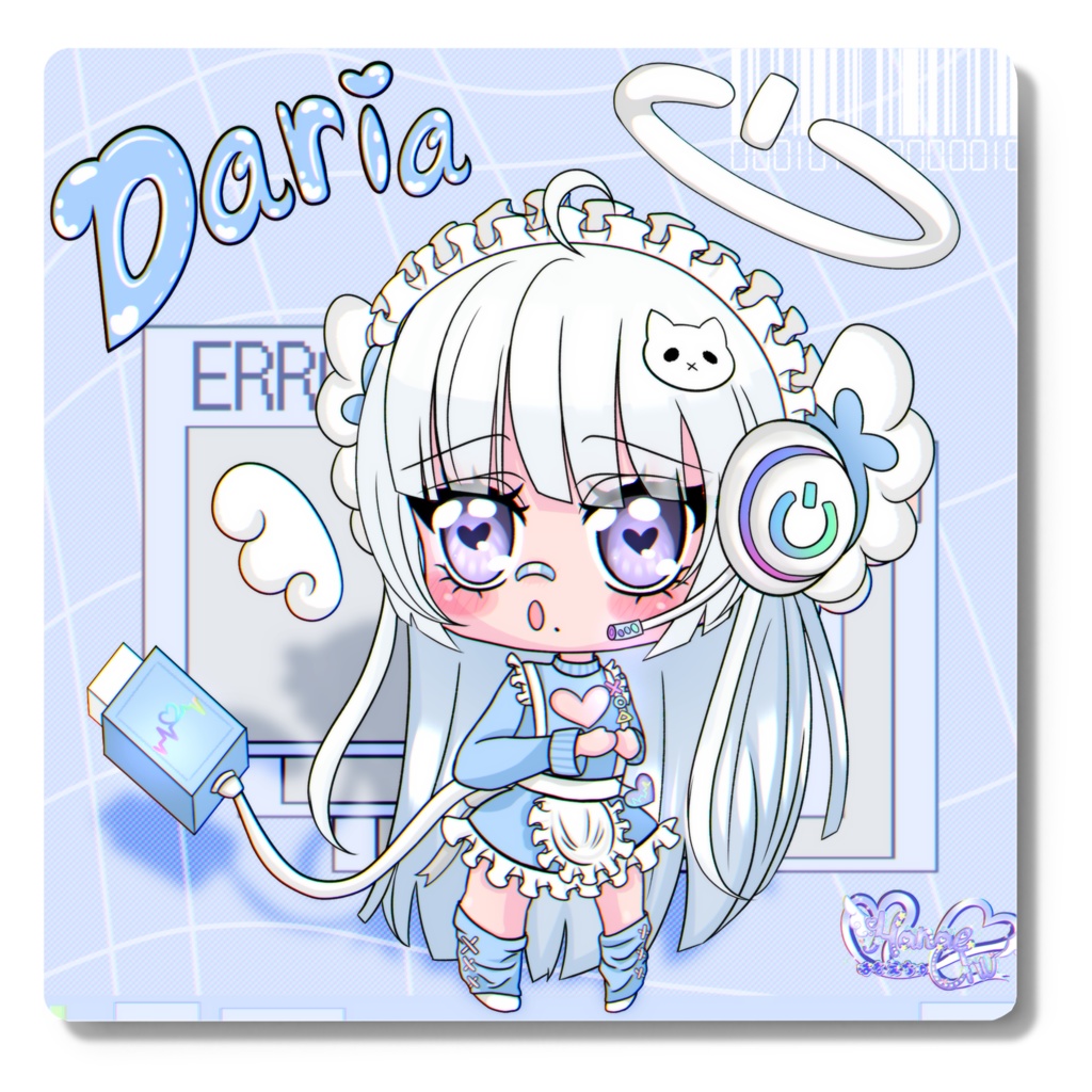「ダリア デジメイド」 コースター   Daria Digimaid Coaster
