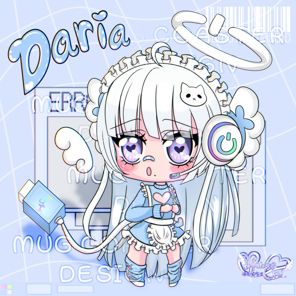「ダリア デジメイド」 コースター Daria Digimaid Coaster
