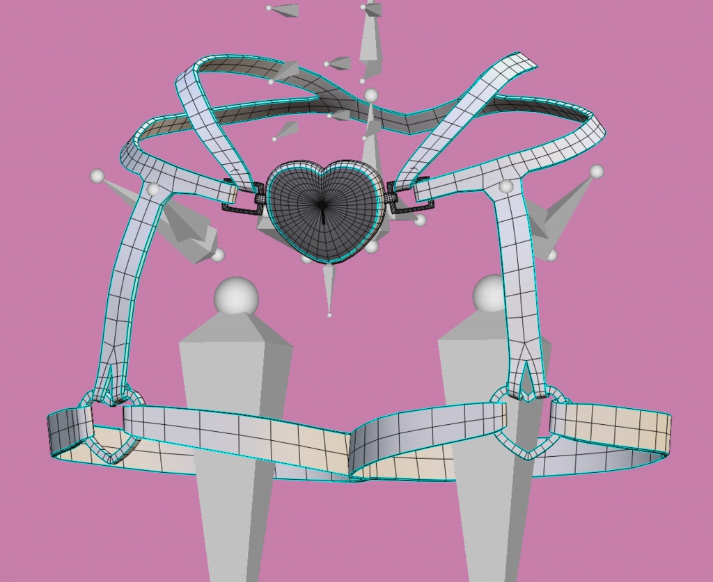 サキュバスベルト Succubus Belt 3D Model Unitypackage Modular Avatar 缩略图 8
