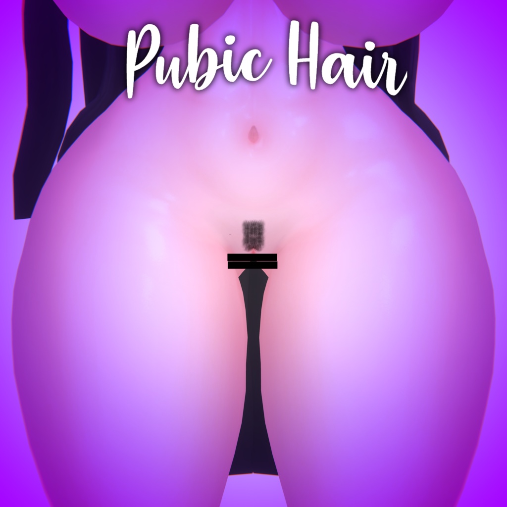 【R-18】 Pubic Hair - 陰毛 3D Model - Modular Avatar 缩略图 8