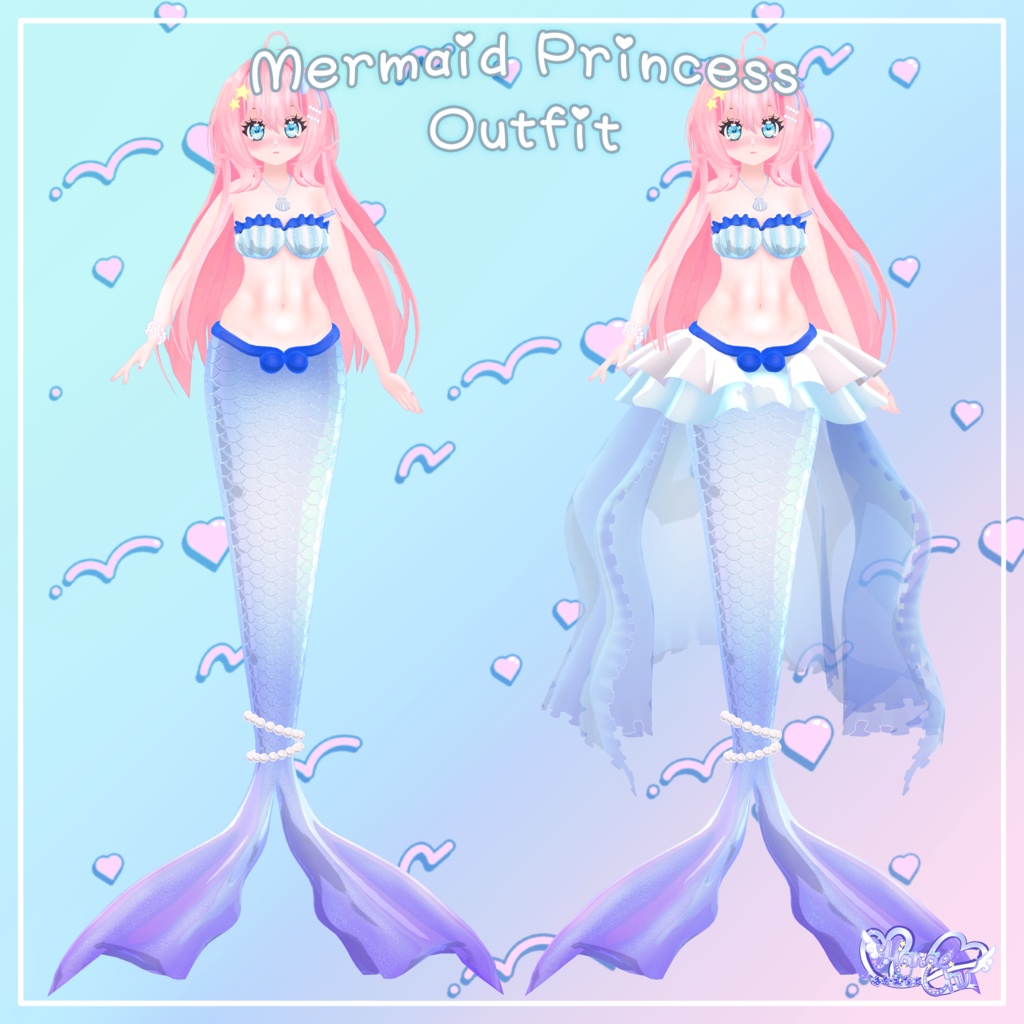 Melodi オリジナル3Dモデル 「メロディ」VRChat Unitypackage