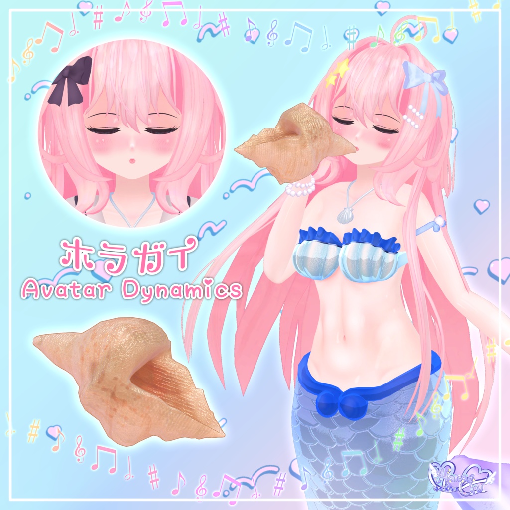 Melodi オリジナル3Dモデル 「メロディ」VRChat Unitypackage