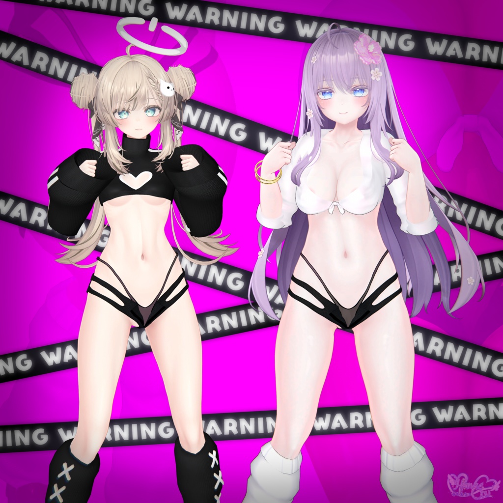 『DANGER SHORTS』 4-Way デンジャーショーツ 3D Model Unitypackage Modular Avatar