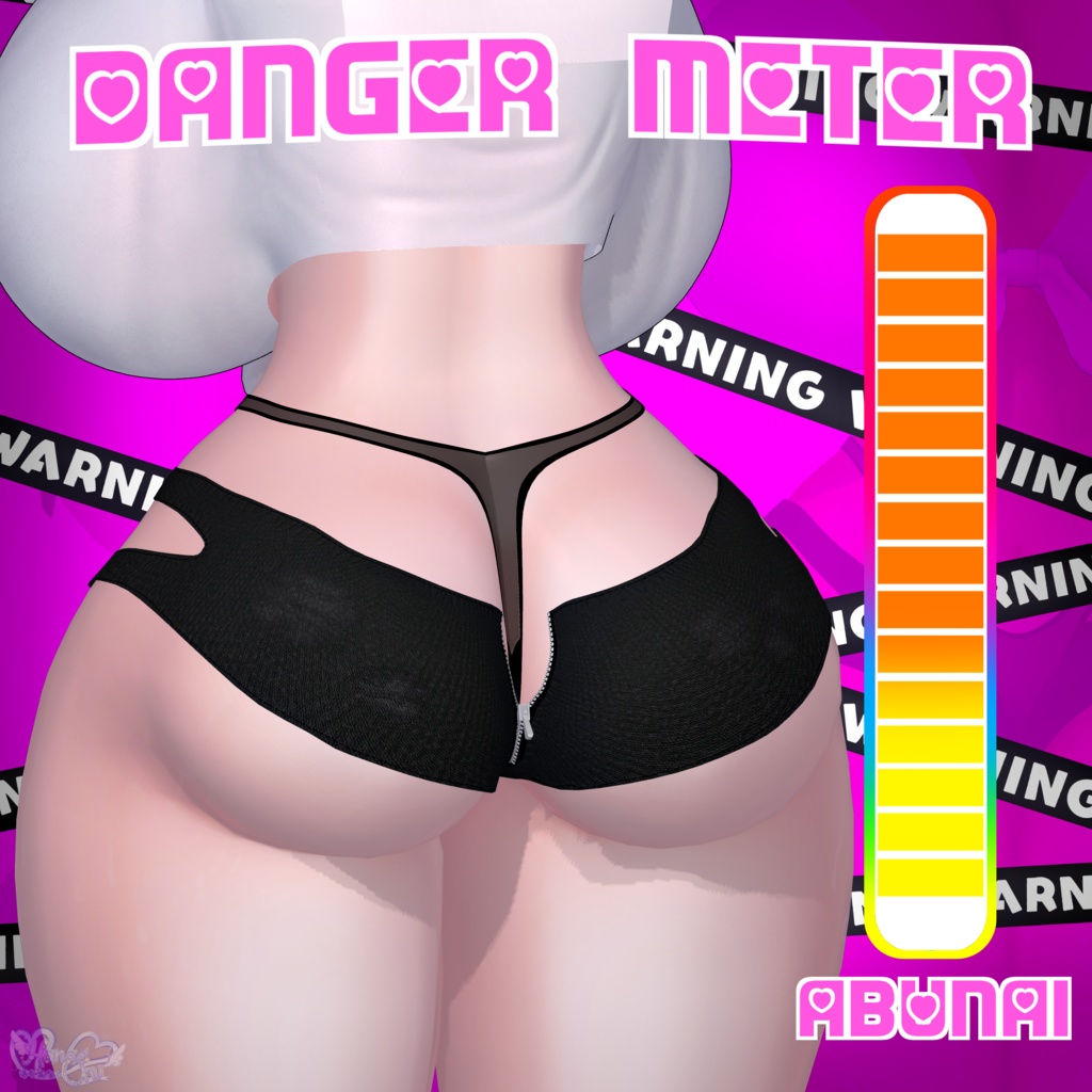 『DANGER SHORTS』 4-Way デンジャーショーツ 3D Model Unitypackage Modular Avatar
