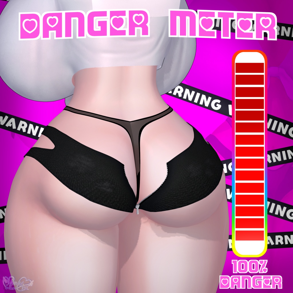 『DANGER SHORTS』 4-Way デンジャーショーツ 3D Model Unitypackage Modular Avatar