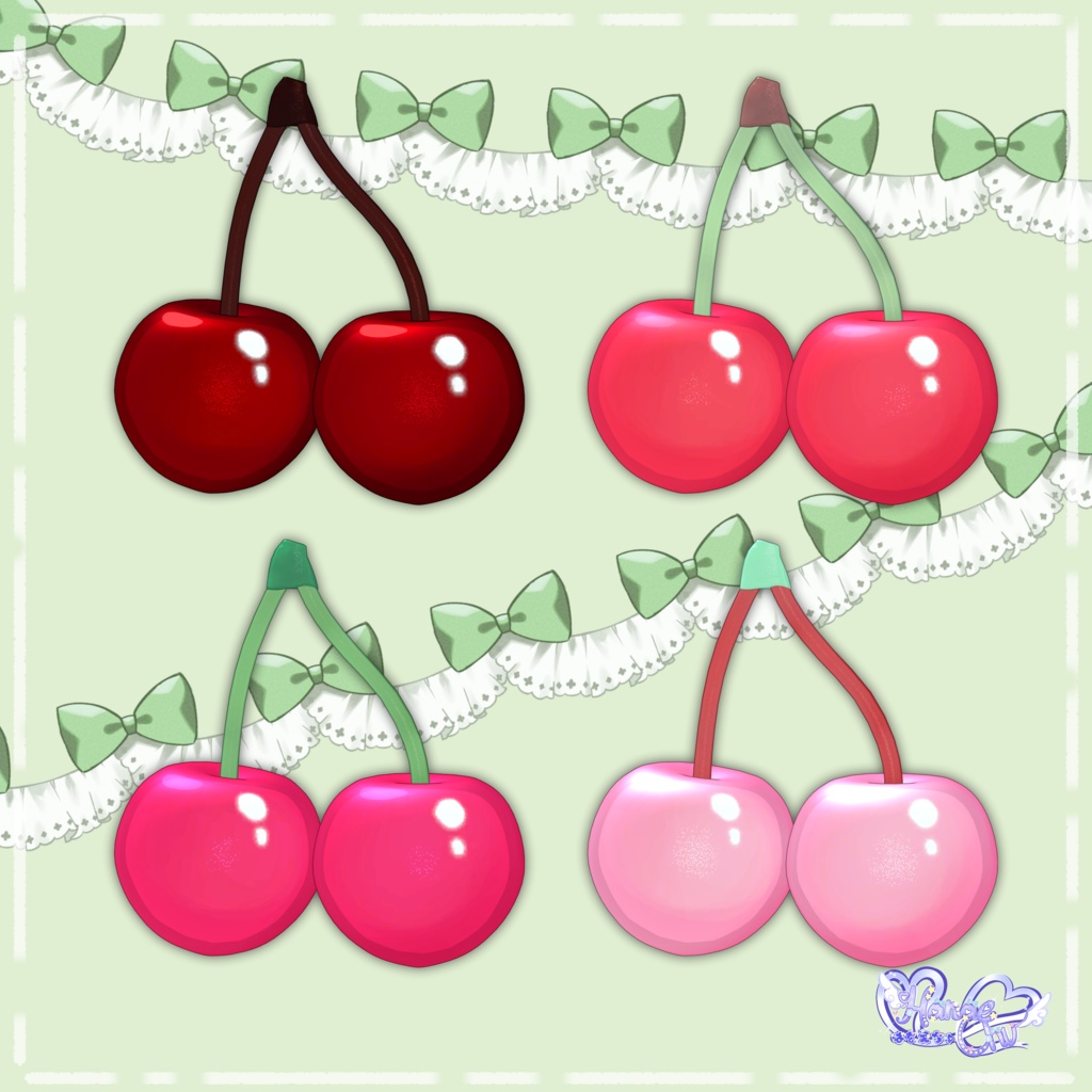 【PB対応】 チェリー キス Cherry Kiss 3D Model Unitypackage VRChat