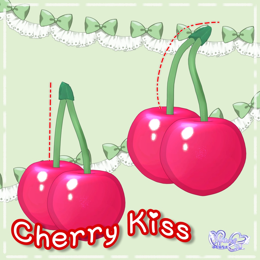 【PB対応】 チェリー キス Cherry Kiss 3D Model Unitypackage VRChat