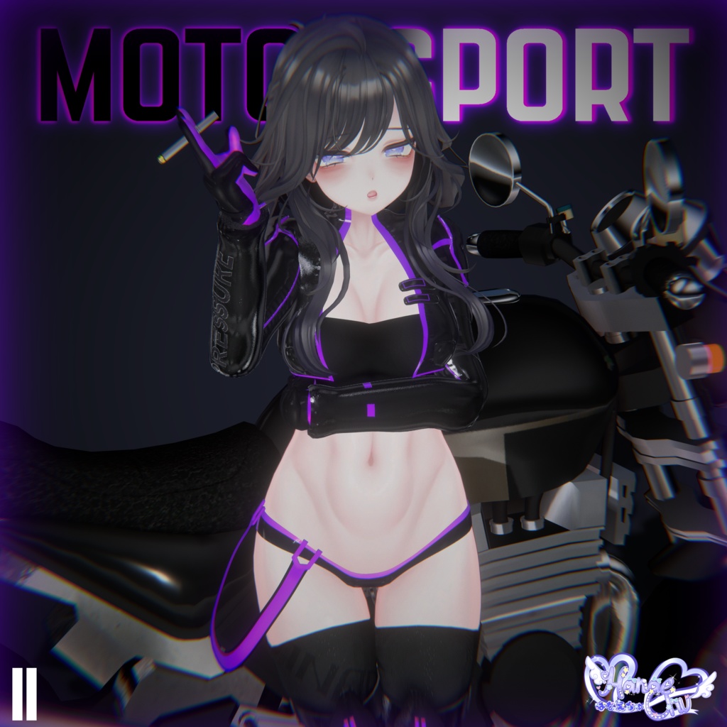 『 MOTORSPORT 』🏁 RACE OUTFIT SET モータースポーツ 衣装 セット 3D Model Unitypackage Modular Avatar