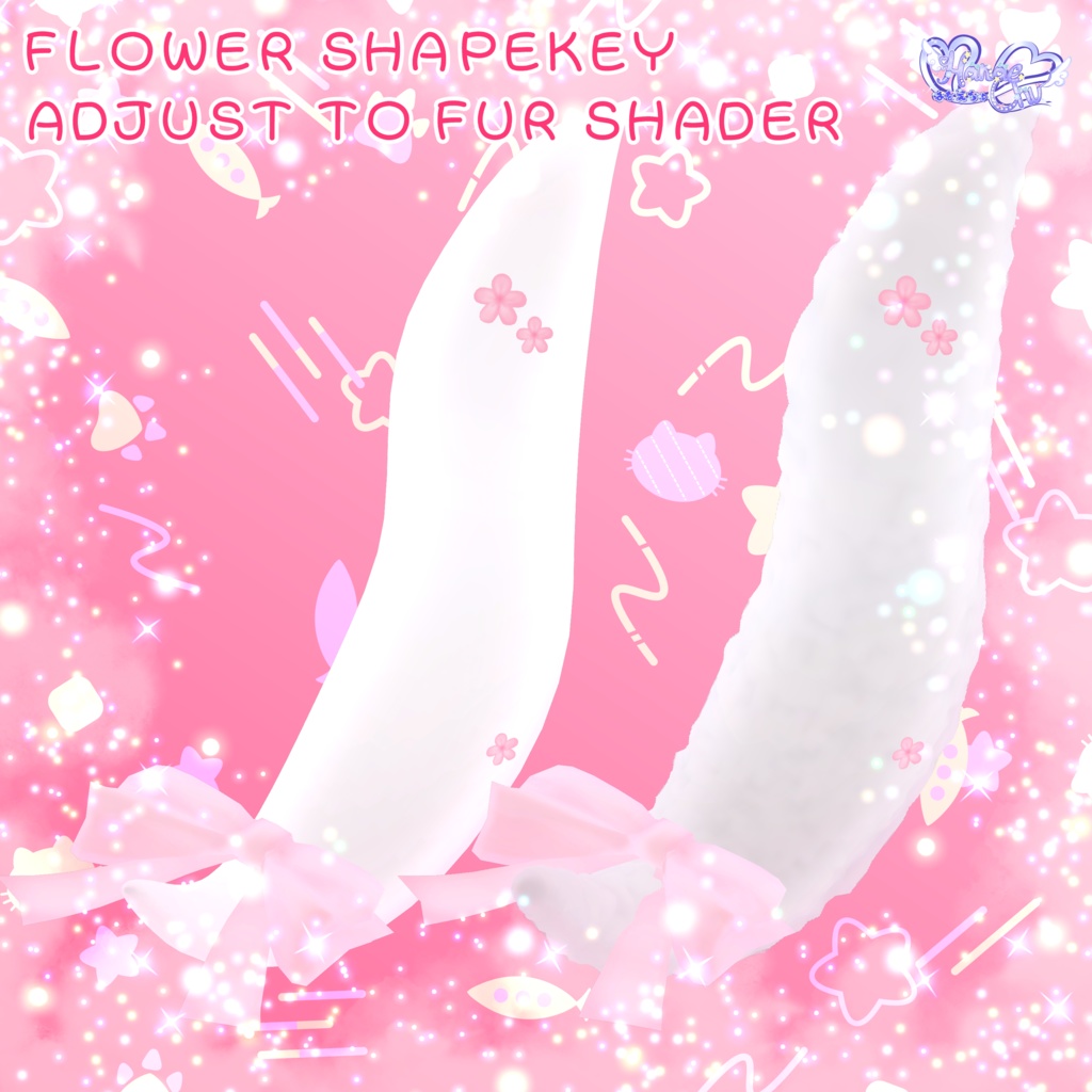 【VRC想定】NekoMimi Mode 猫耳モード セット VRChat Modular Avatar対応 Unitypackage