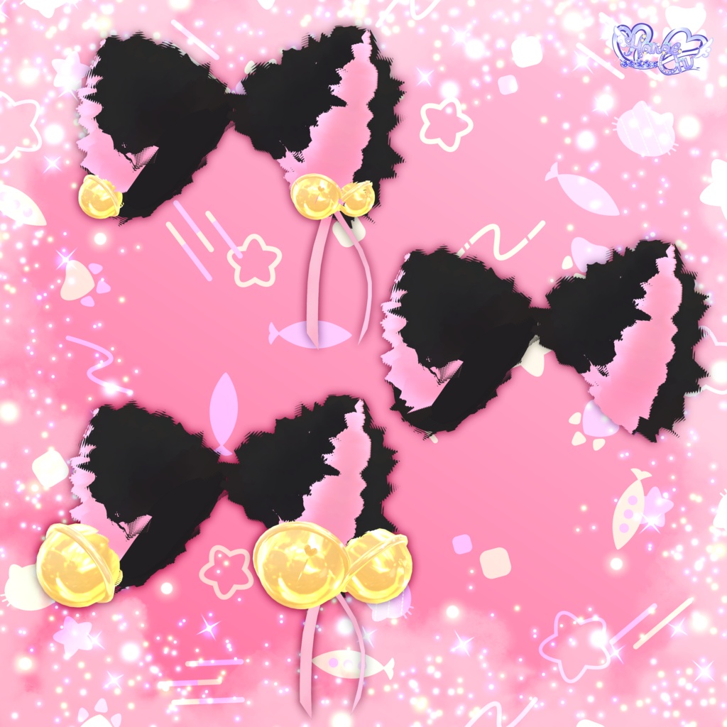 【VRC想定】NekoMimi Mode 猫耳モード セット VRChat Modular Avatar対応 Unitypackage