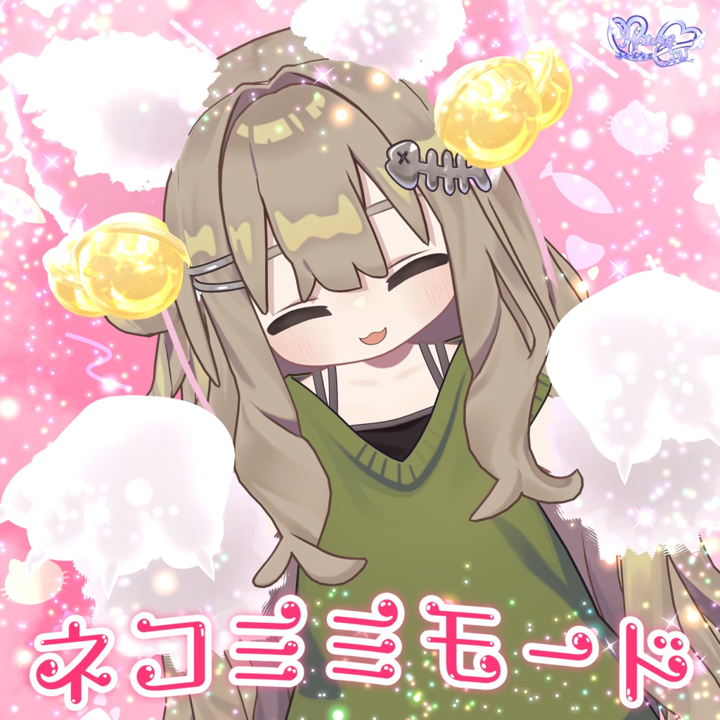 【VRC想定】NekoMimi Mode 猫耳モード セット VRChat Modular Avatar対応 Unitypackage