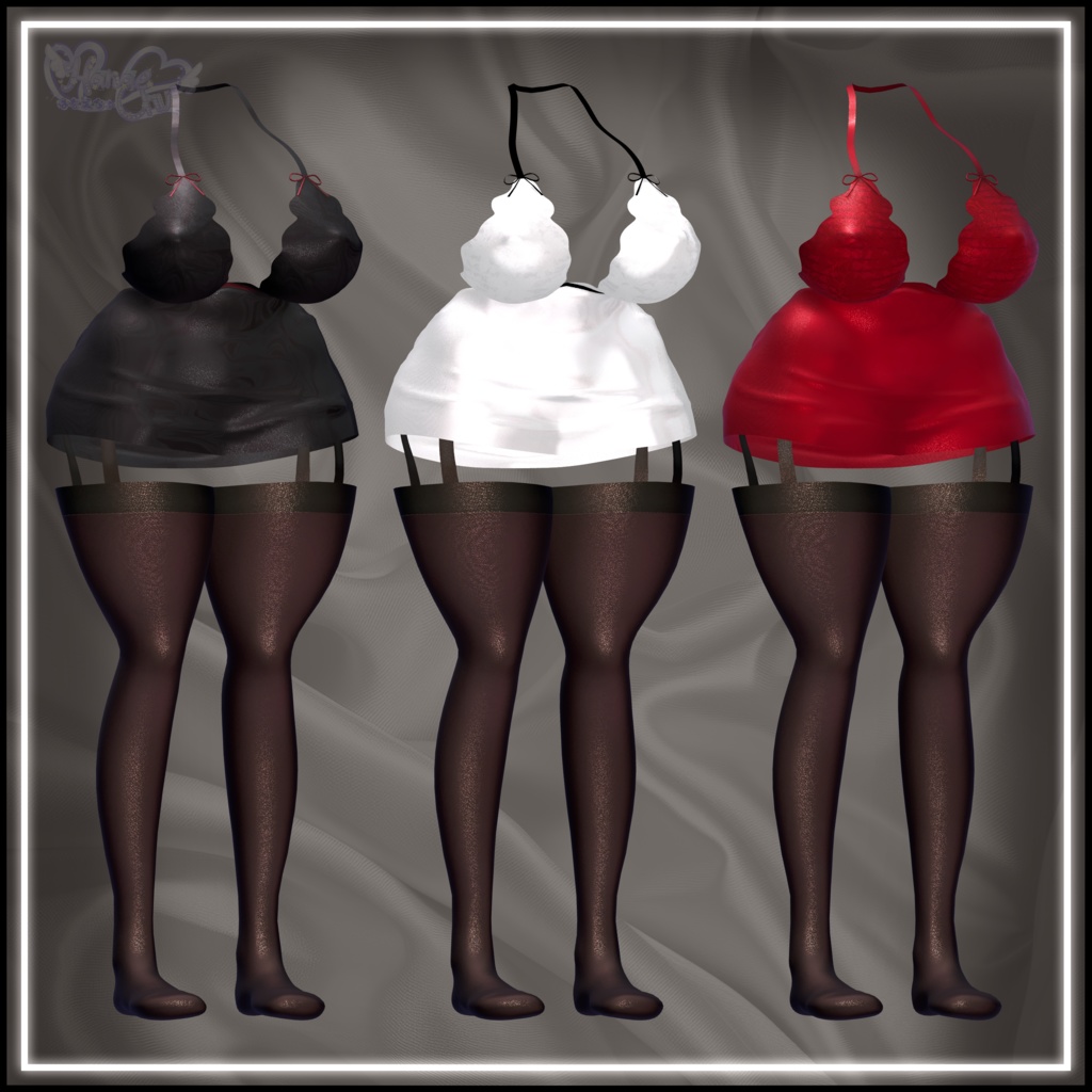 「伊邪那美」SATIN SLEEP WEAR サテンルームウェア VRChat Modular Avatar対応 Unitypackage