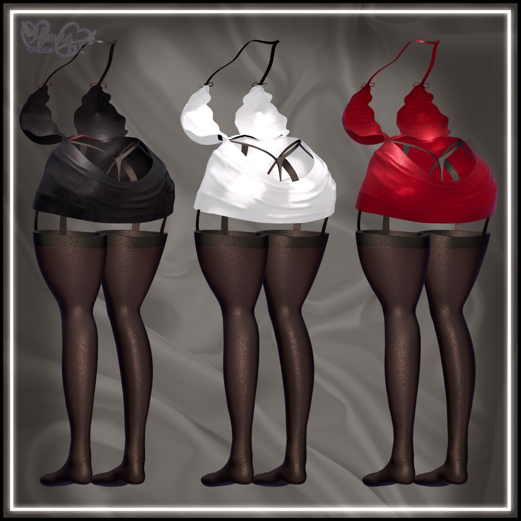 「伊邪那美」SATIN SLEEP WEAR サテンルームウェア VRChat Modular Avatar対応 Unitypackage