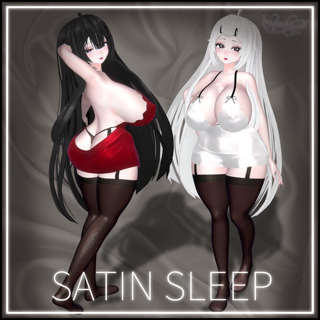 「伊邪那美」SATIN SLEEP WEAR サテンルームウェア VRChat Modular Avatar対応 Unitypackage