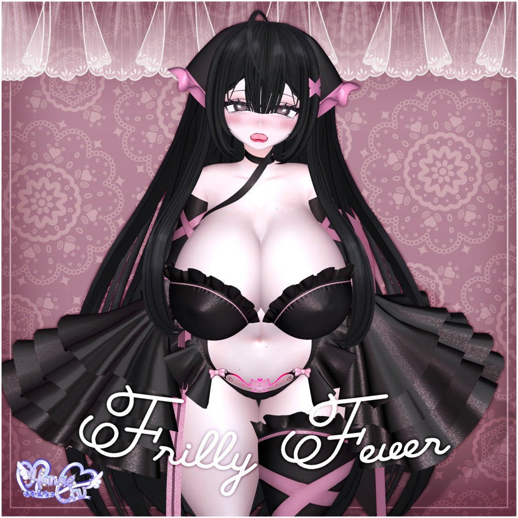 「伊邪那美」 Frilly Fever フリルフィーバー 衣装 セット VRChat Modular Avatar対応 Unitypackage