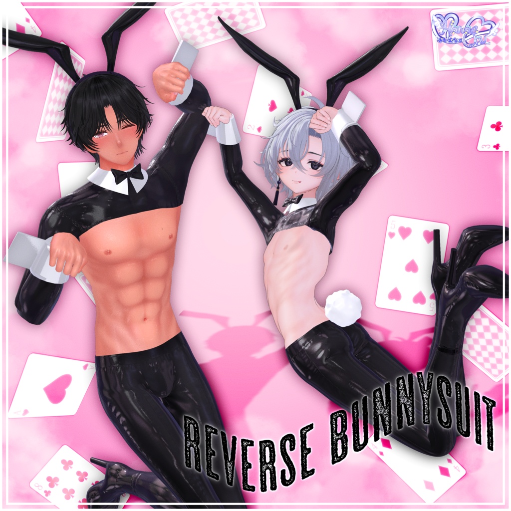 Mens Reverse Bunnysuit - メンズ 逆バニースーツ 3D Model Unitypackage Modular Avatar対応