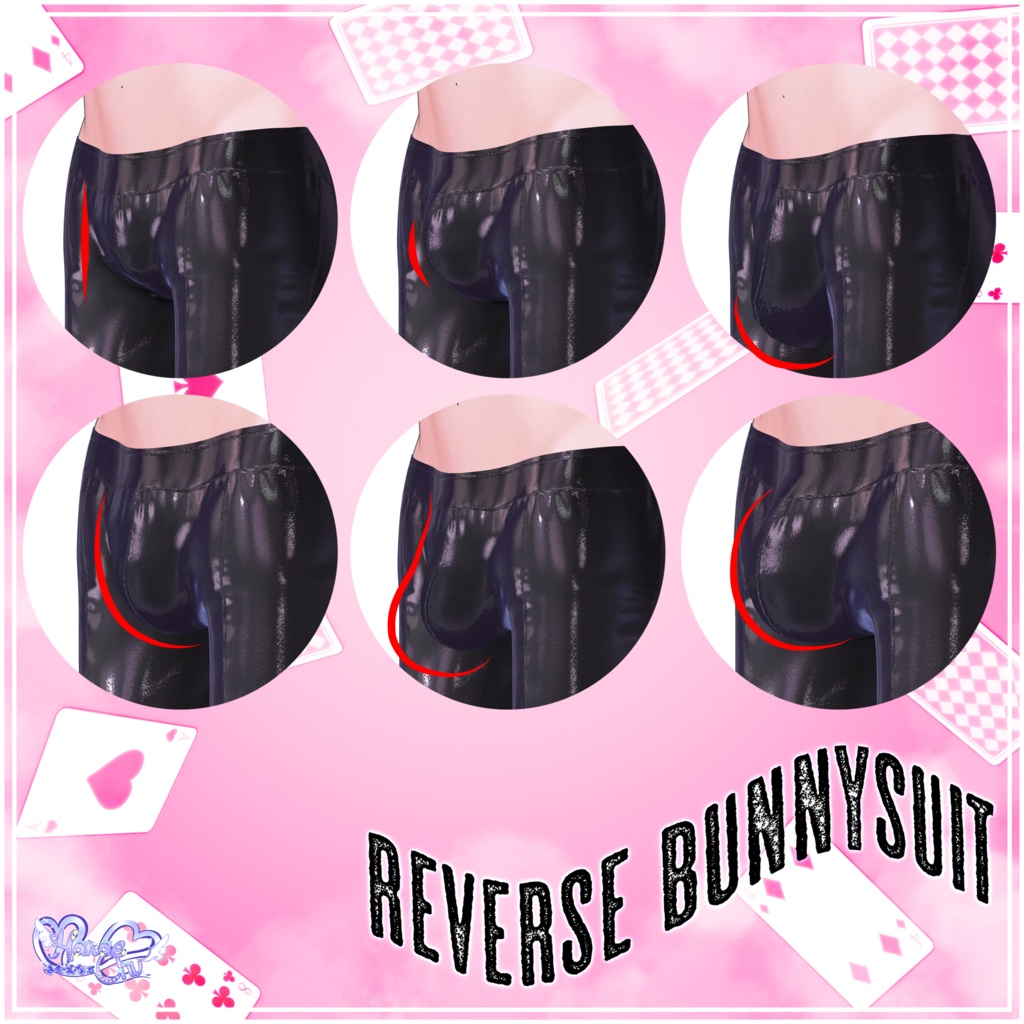 Mens Reverse Bunnysuit - メンズ 逆バニースーツ 3D Model Unitypackage Modular Avatar対応