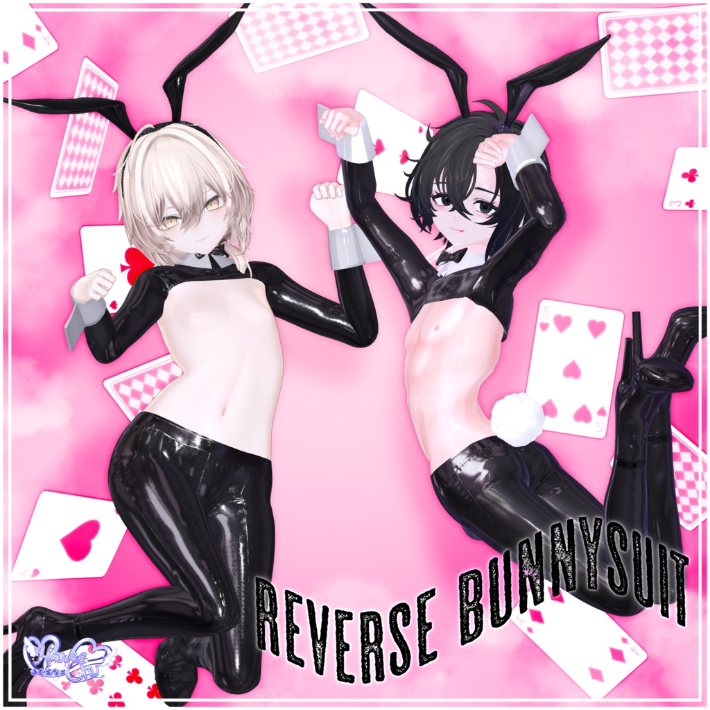 Mens Reverse Bunnysuit - メンズ 逆バニースーツ 3D Model Unitypackage Modular Avatar対応