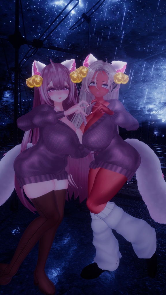 「伊邪那美」Autumn Date Outfit 秋のデート衣装セット VRChat Modular Avatar対応 Unitypackage