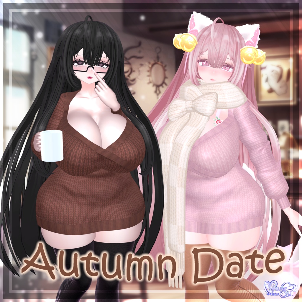 「伊邪那美」Autumn Date Outfit 秋のデート衣装セット VRChat Modular Avatar対応 Unitypackage