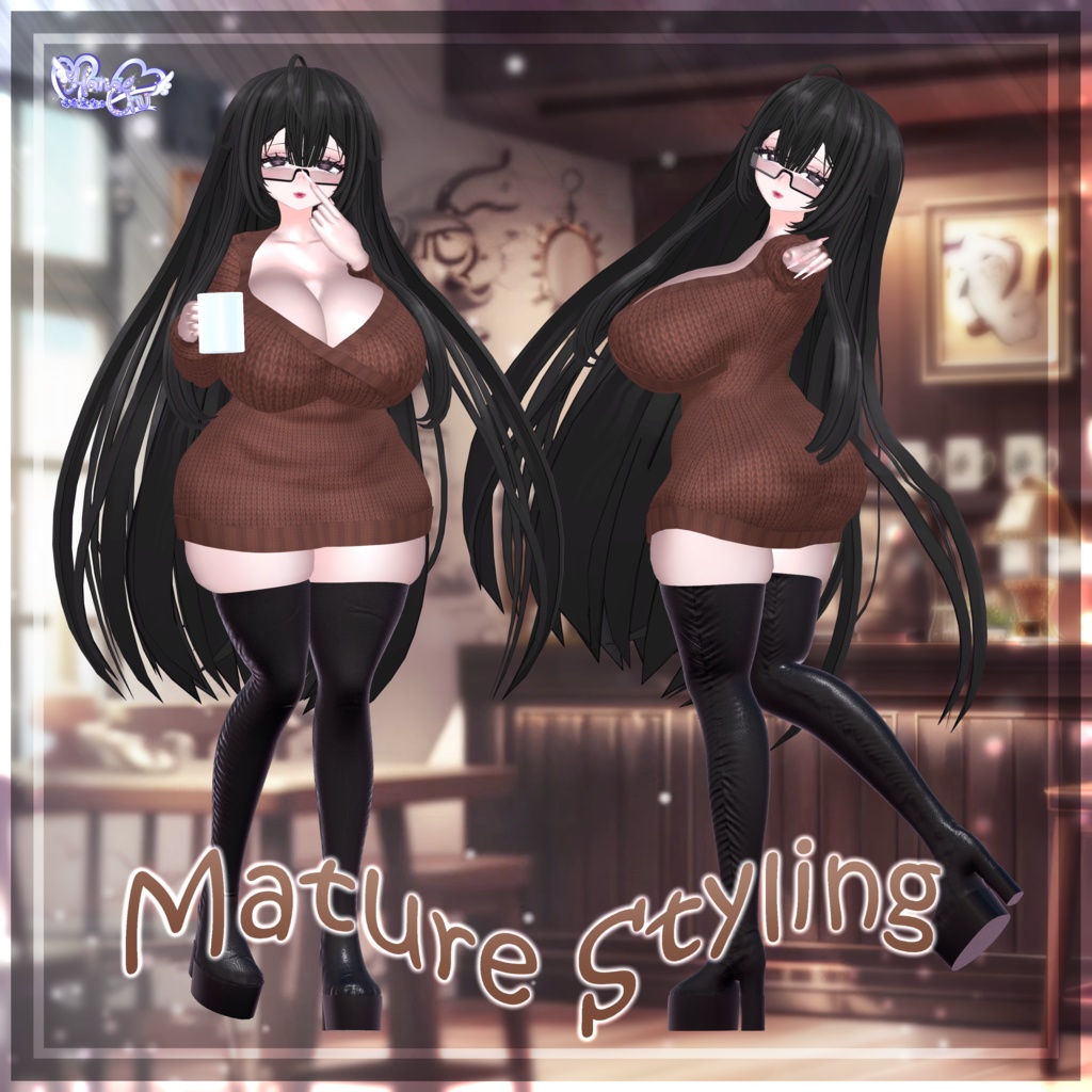 「伊邪那美」Autumn Date Outfit 秋のデート衣装セット VRChat Modular Avatar対応 Unitypackage