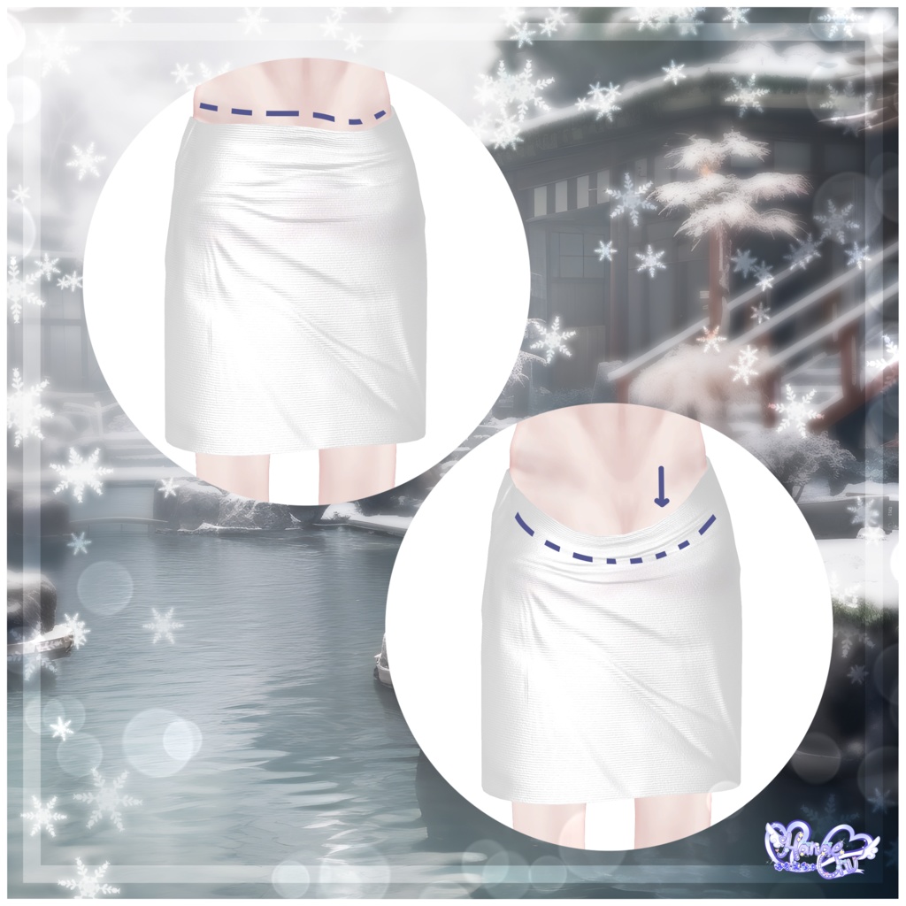 【10体対応】Mens Bath Towel メンズ 温泉 バス タオル ♨️ Modular Avatar対応 Unitypackage for VRChat