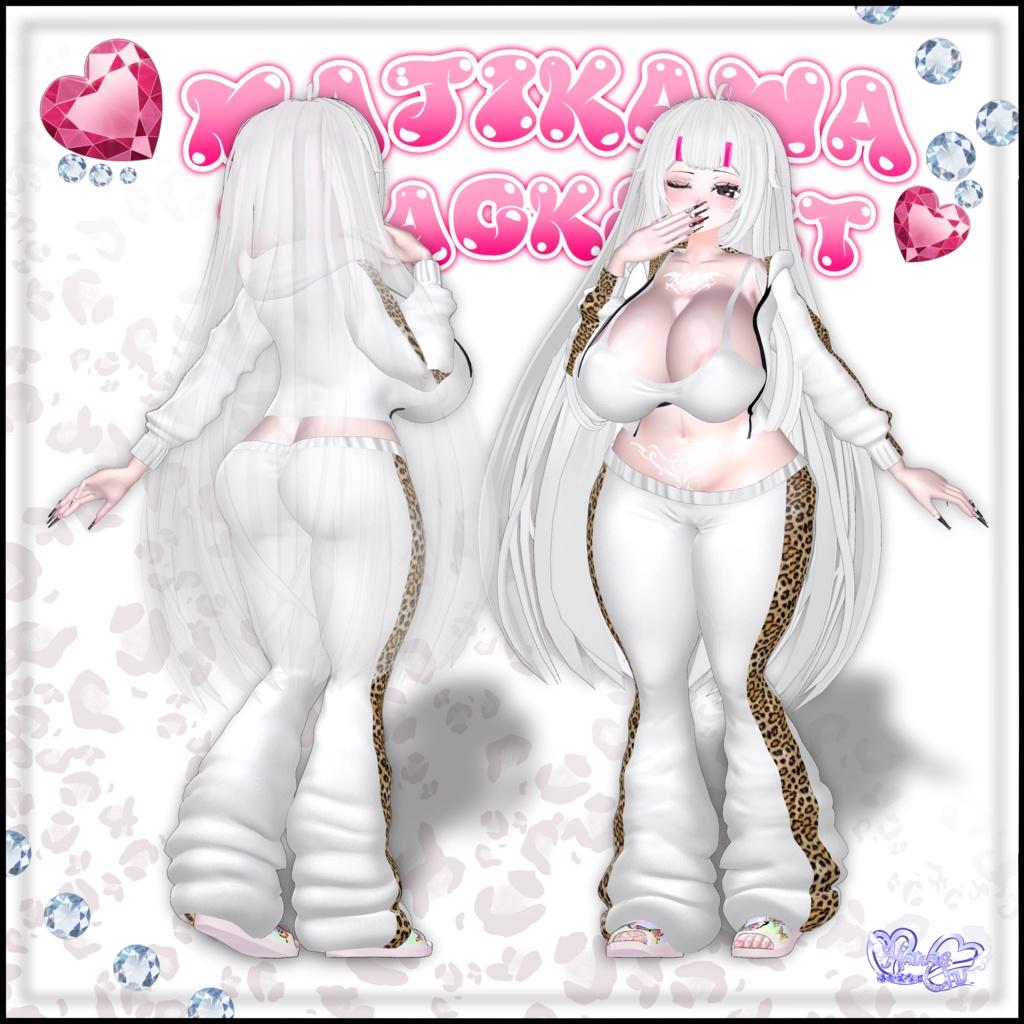 「伊邪那美」マジカワ ギャルジャージー  Majikawa Gyaru Tracksuit 衣装セット VRChat Modular Avatar対応 Unitypackage
