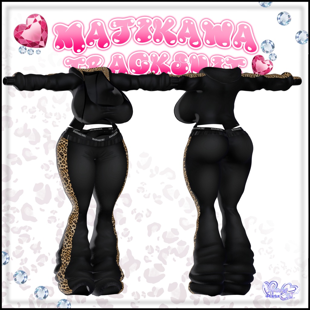 「伊邪那美」マジカワ ギャルジャージー  Majikawa Gyaru Tracksuit 衣装セット VRChat Modular Avatar対応 Unitypackage