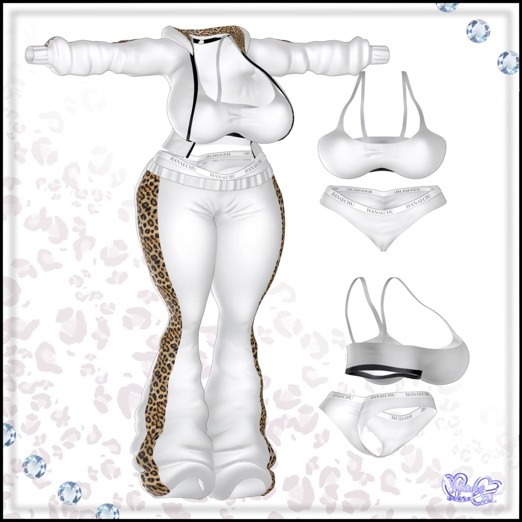 「伊邪那美」マジカワ ギャルジャージー  Majikawa Gyaru Tracksuit 衣装セット VRChat Modular Avatar対応 Unitypackage