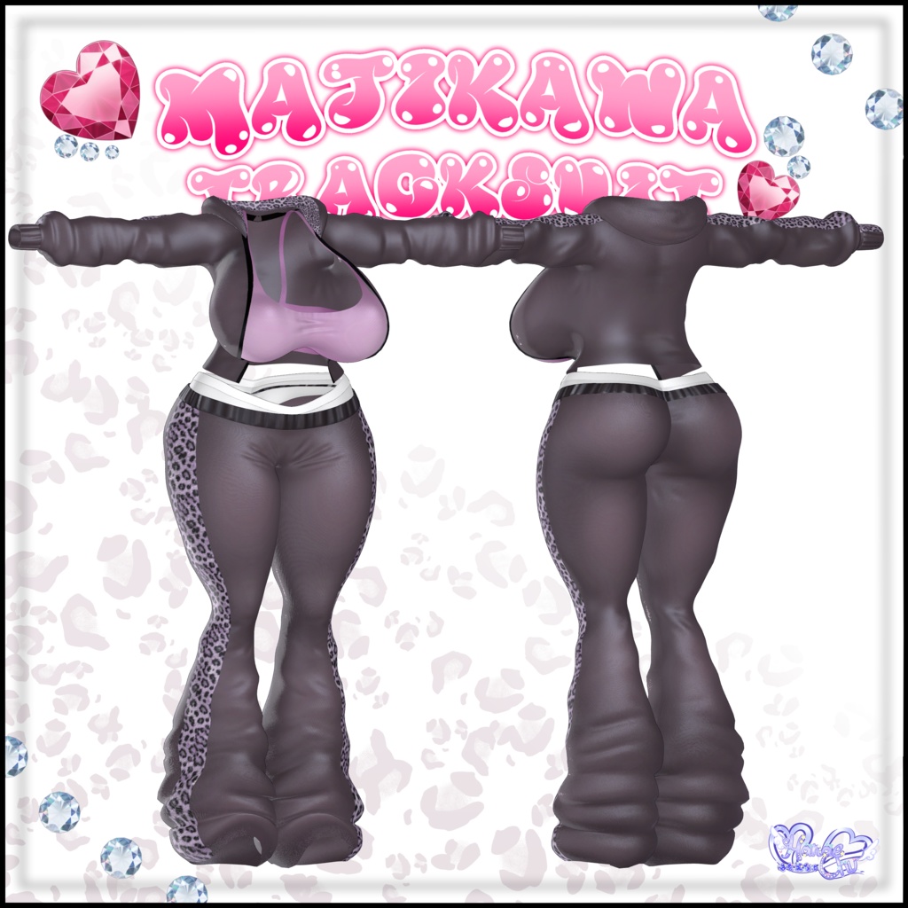 「伊邪那美」マジカワ ギャルジャージー  Majikawa Gyaru Tracksuit 衣装セット VRChat Modular Avatar対応 Unitypackage