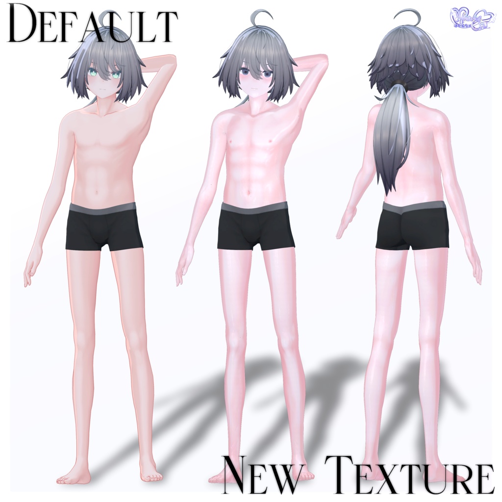 【 +Head 】Healthy Body Texture Set 健康的な肌テクスチャセット