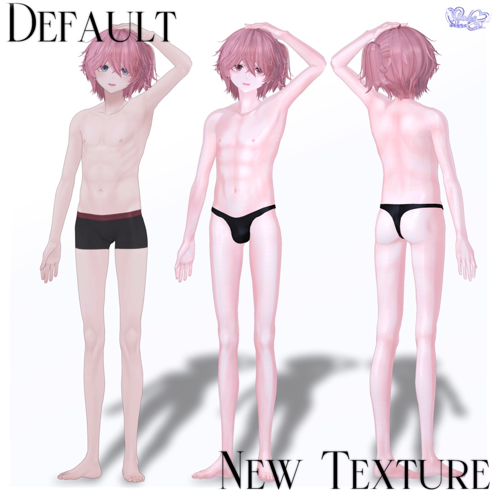 【 +Head 】Healthy Body Texture Set 健康的な肌テクスチャセット