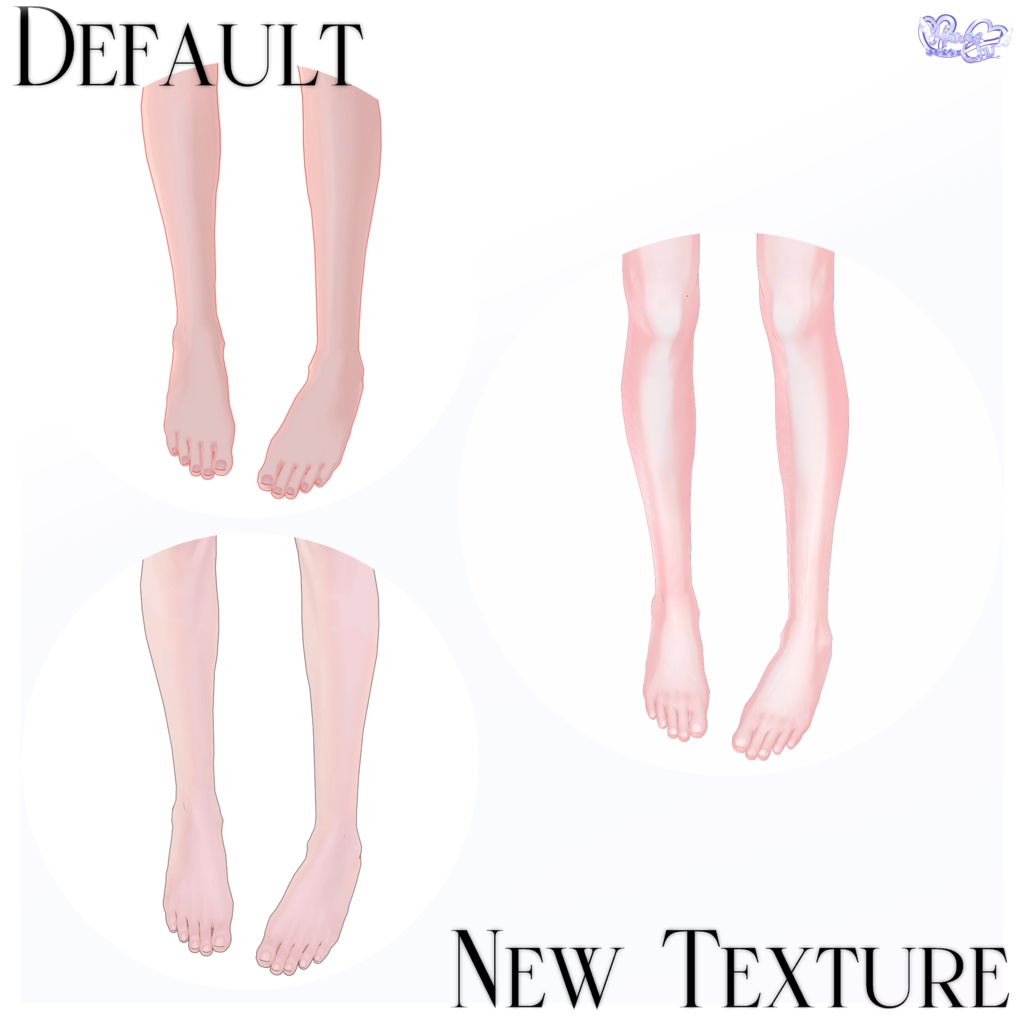 【 +Head 】Healthy Body Texture Set 健康的な肌テクスチャセット