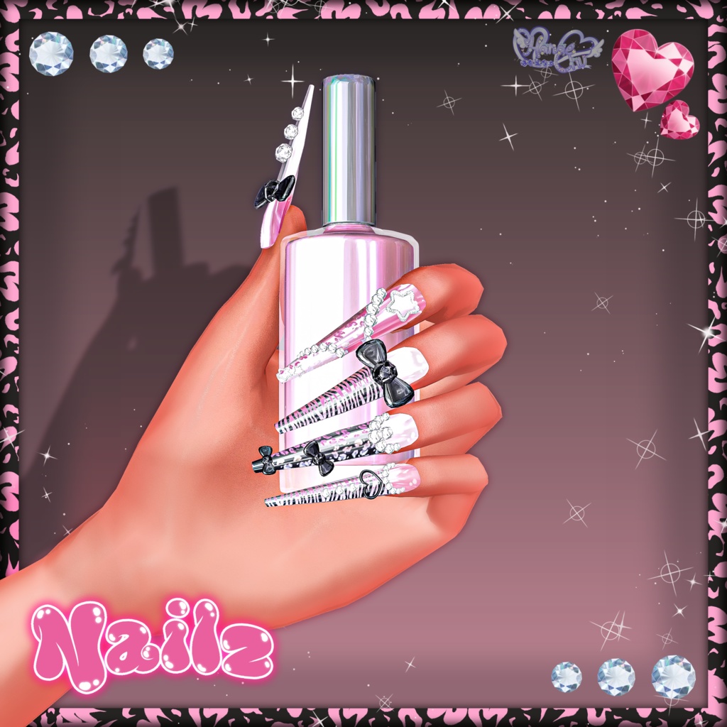 「マジカワネイル」- Majikawa Nailz Set 💅🏻˚₊‧⁺ 3D Model Unitypackage Modular Avatar対応