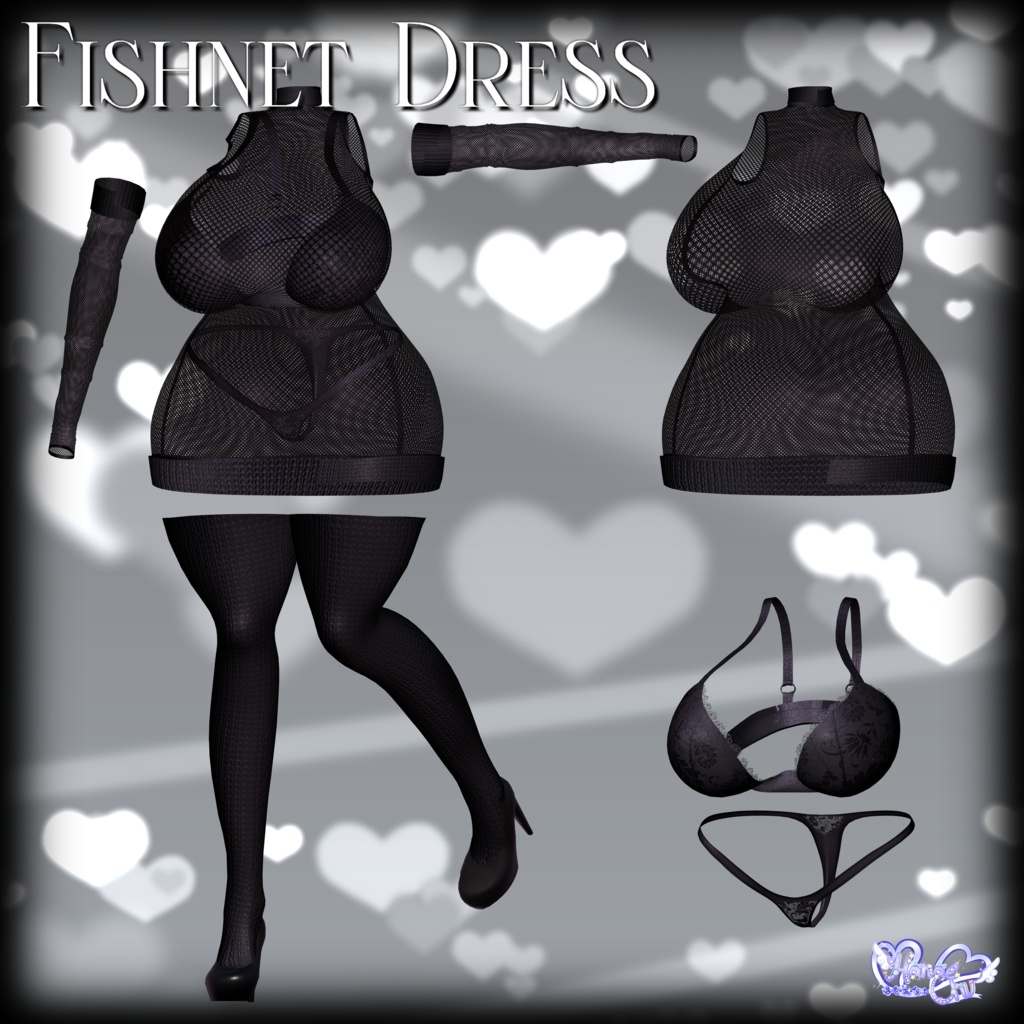 Fishnet Dress Set フィッシュネットドレス 「伊邪那美」
