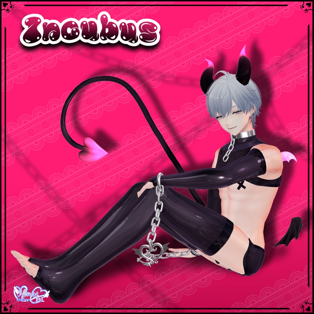 Mens Incubus Outfit メンズ インキュバス 衣装 セット VRChat Modular Avatar対応 Unitypackage